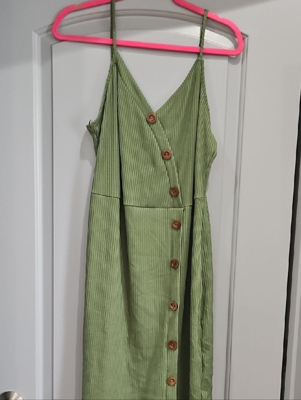 Green Button-Front Sundress - Women